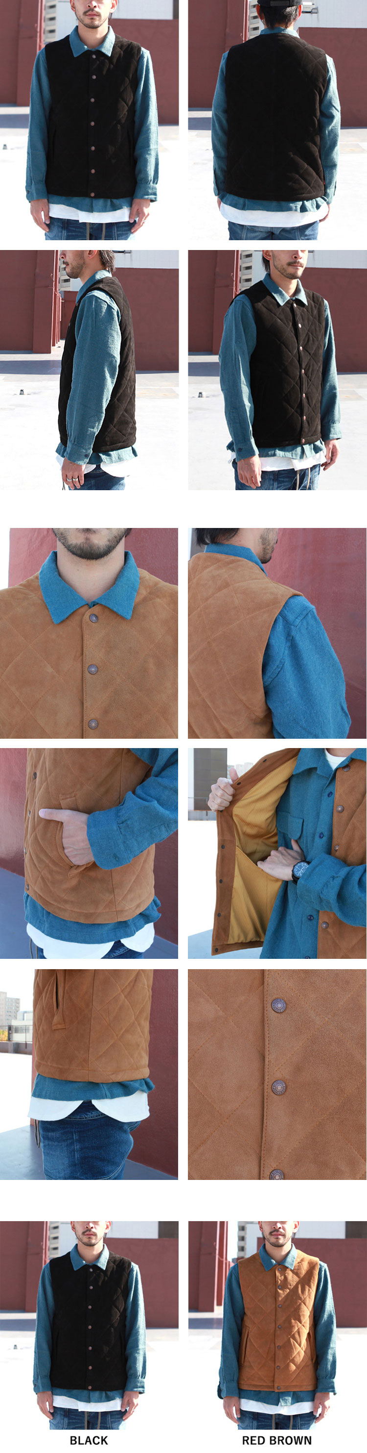 GOWEST QUILT VEST / GOAT SPRIT | Brownfloor clothing Official