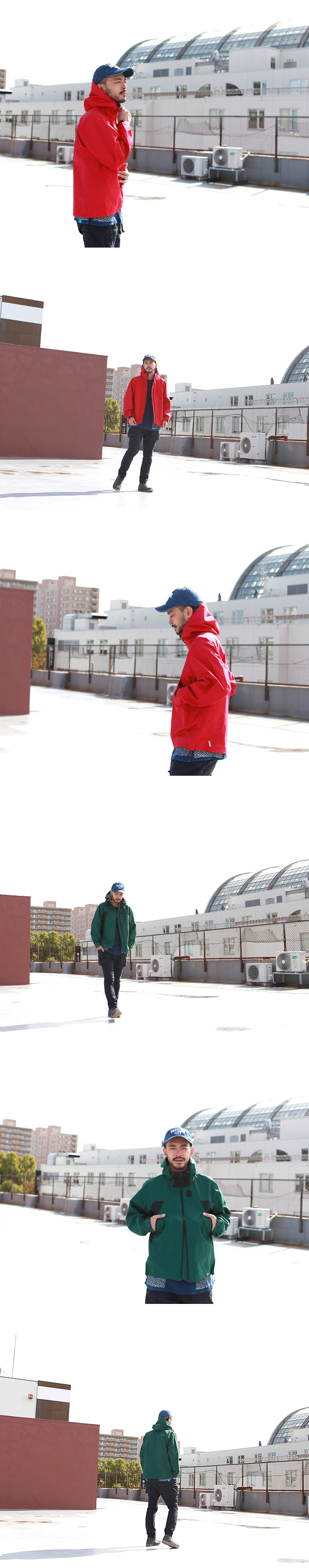 Naturalbicycle Nylon Sound Hole Hoodie【MADE IN JAPAN series