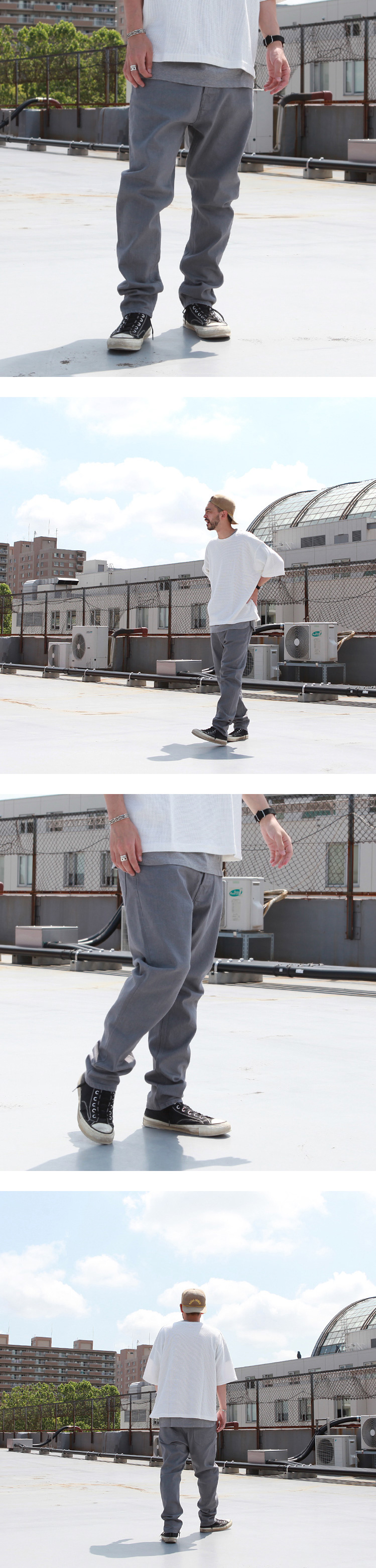 NATAL DESIGN S600-s Sarouel Pants Stretch -GRAY- | Brownfloor