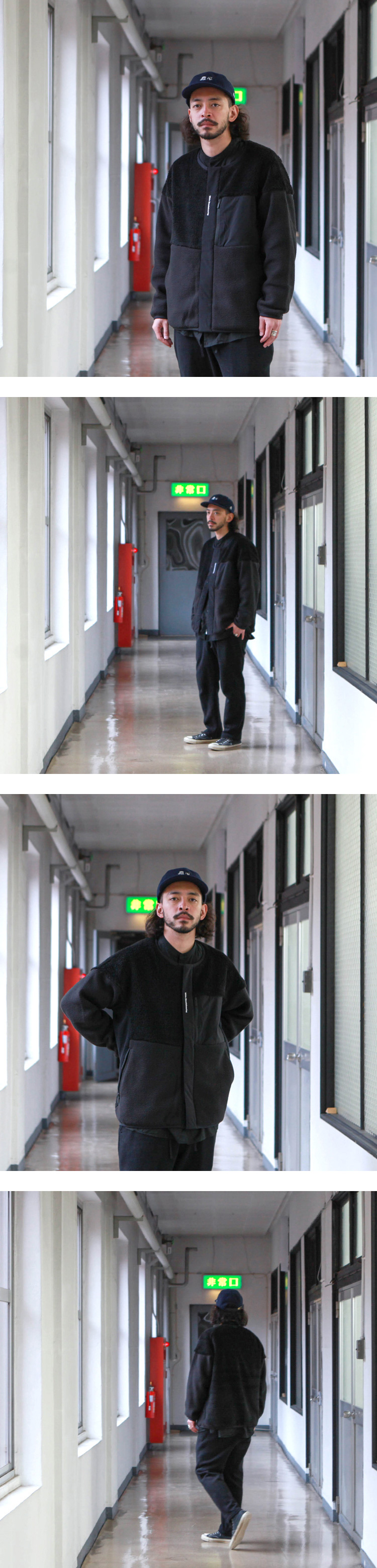 White Mountaineering GORE-TEX INFINIUM PATCHWORK BOA NO COLLAR