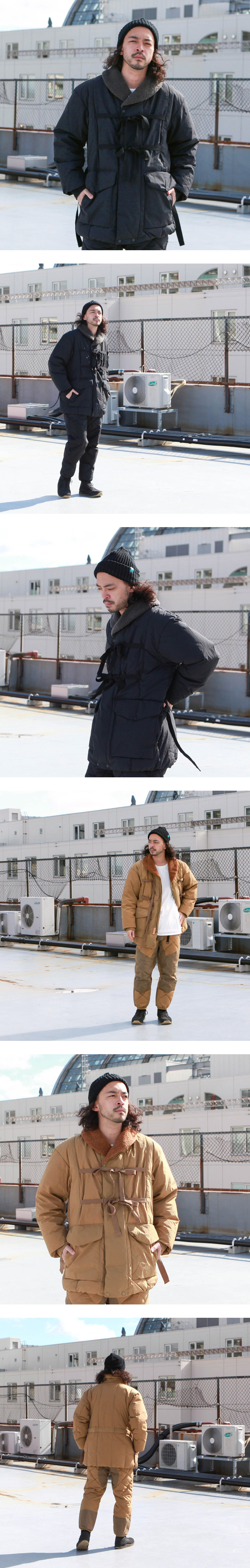 norbit Shawl Collar Boa Down Jacket | Brownfloor clothing