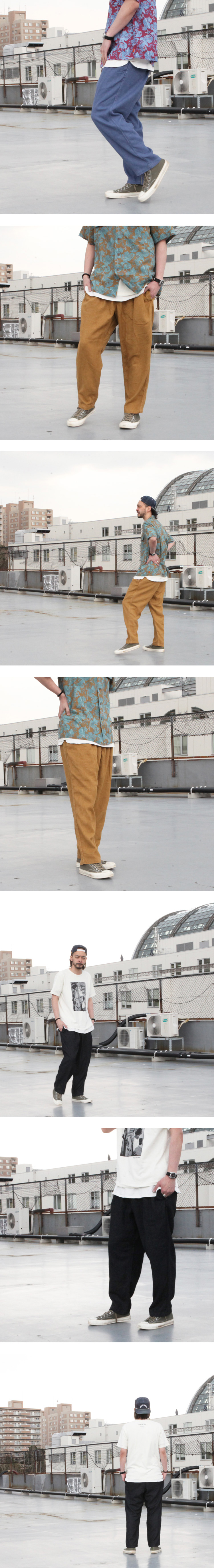 GOHEMP ONE TUCK ACTIVE PANTS / HEMP ＋ RECYCLED PET