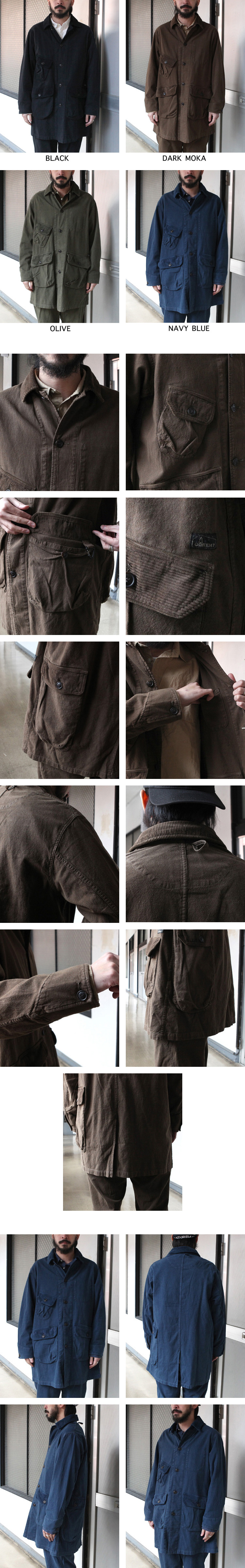 GOHEMP TRANSFER COAT / HEMP CANVAS & HEMP CORDUROY GOHEMP TRANSFER COAT / HEMP CANVAS & HEMP CORDUROY