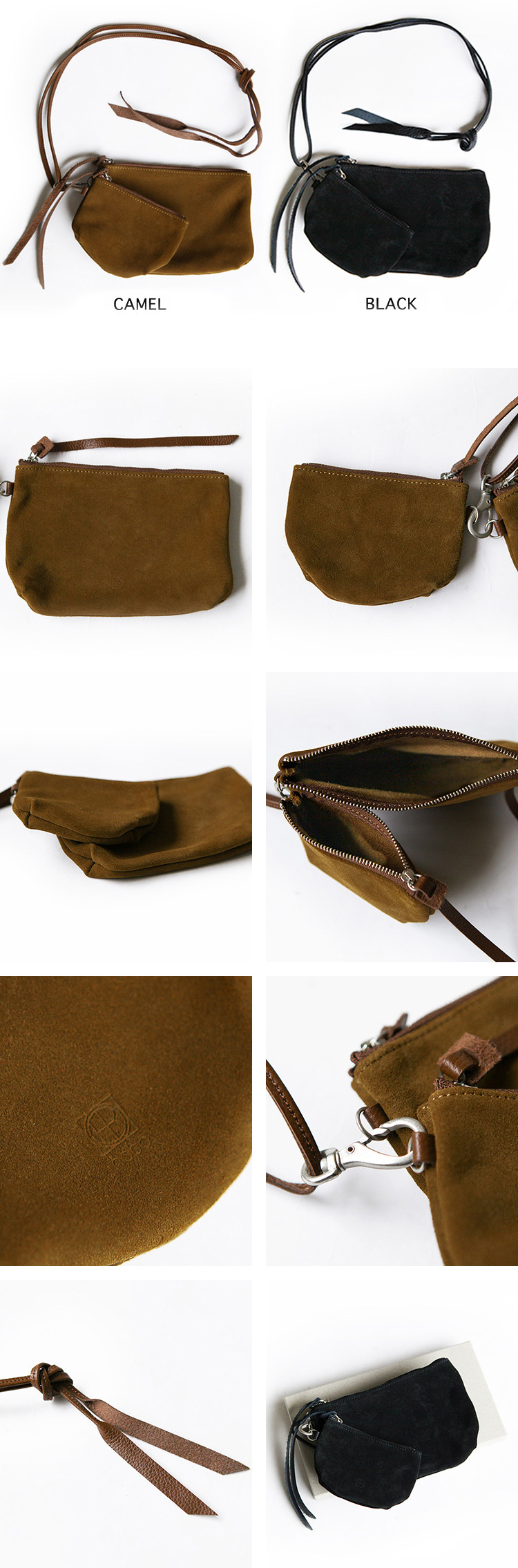 hobo PAIR CASE COW SUEDE WITH STRAP