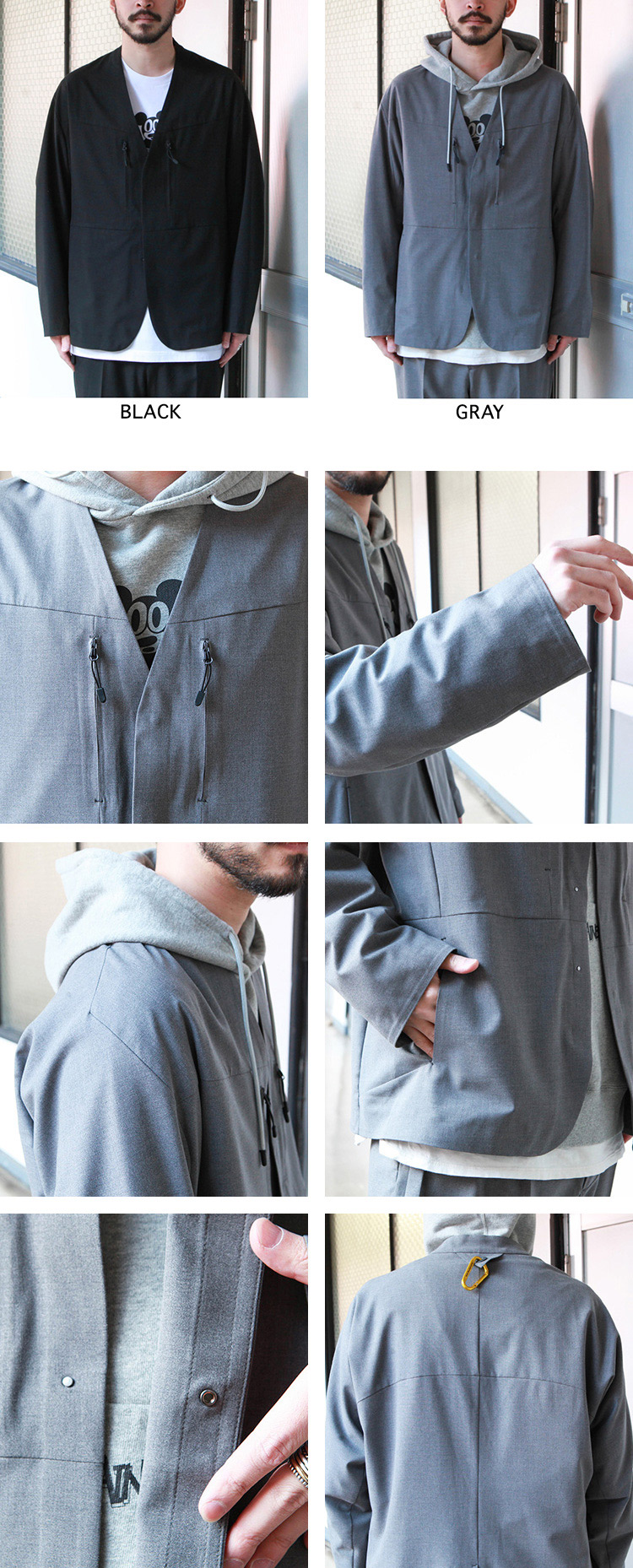 ジャケット・アウター WM GORE-TEX INFINIUM NO COLLAR JACKET WHITE MOUNTAINEERING ホワイトマウンテニアリング White