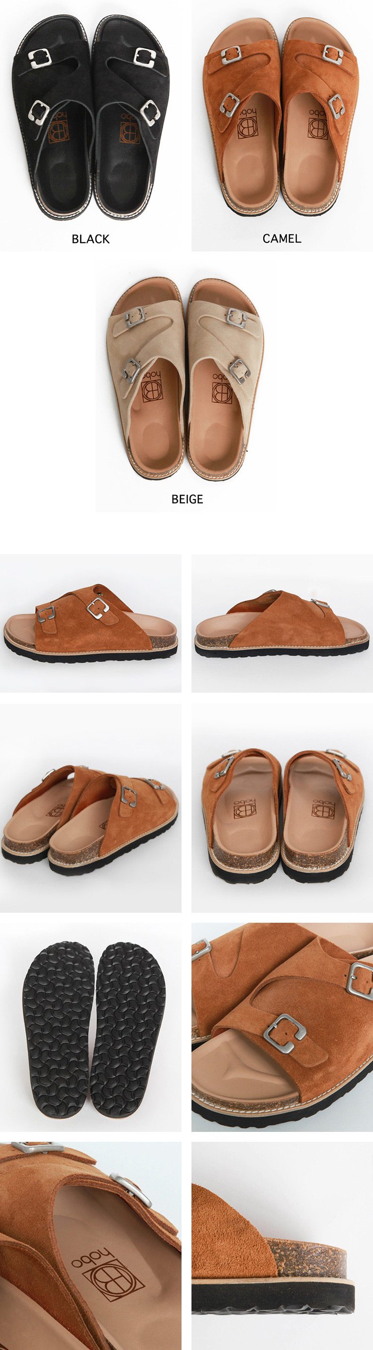 hobo ARTISAN SANDAL COW SUEDE | Brownfloor clothing