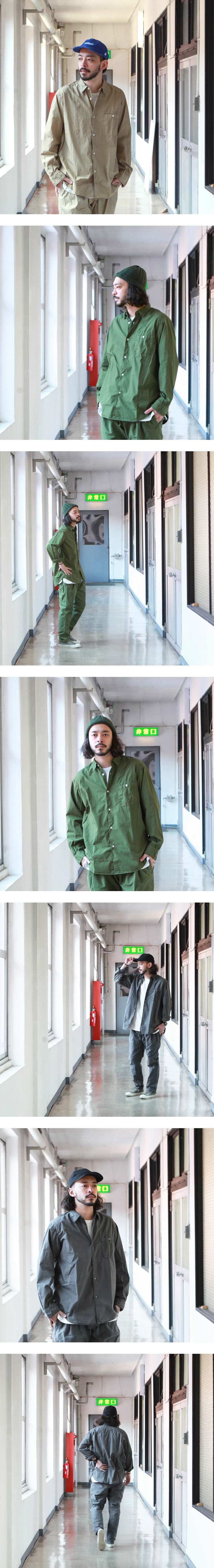 hobo ARTISAN L/S SHIRT COTTON BROAD | Brownfloor clothing