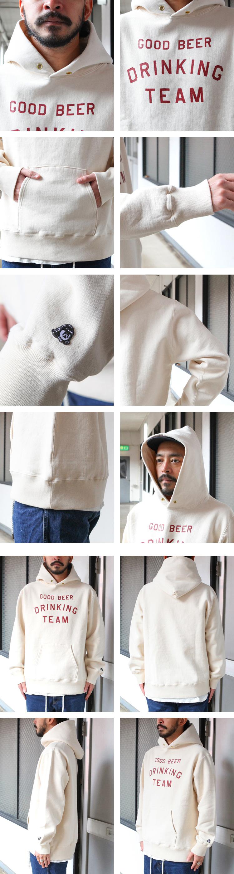 TACOMA FUJI RECORDS GOOD BEER DRINKING TEAM HOODIE design by