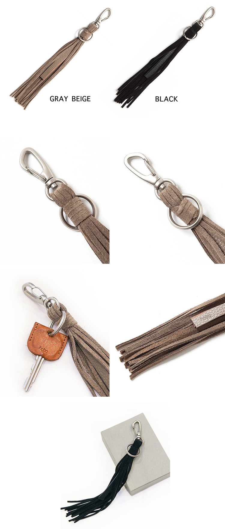 hobo TASSEL KEY RING COW SUEDE 2023AW | Brownfloor clothing