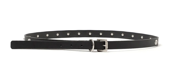 hobo STUDDED BUCKLE BELT COW LEATHER 2023AW