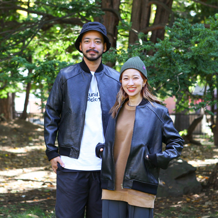 Naturalbicycle 20周年記念 ezorockコラボ EZOSHIKA Leather Jacket