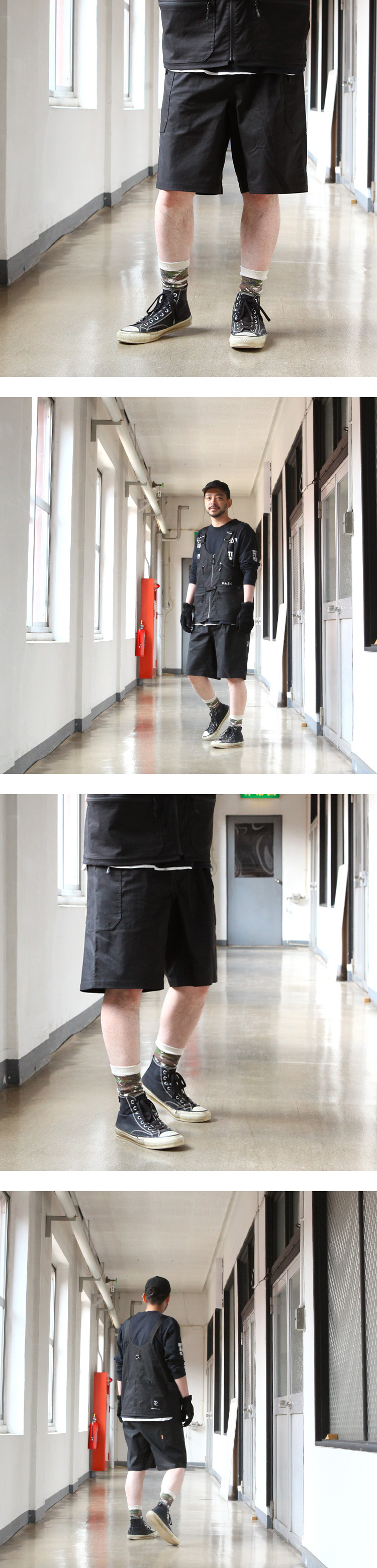 White Mountaineering W.M.B.C WM x GRIPSWANY 'GEAR SHORTS' 2023SS