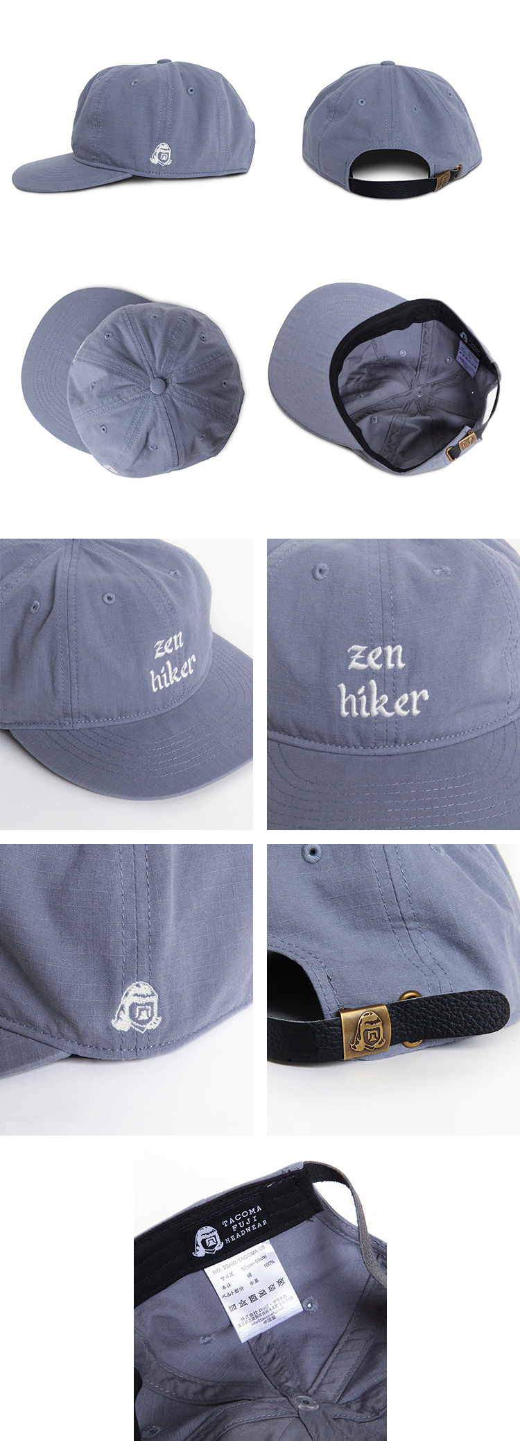 TACOMA FUJI RECORDS ZEN HIKER CAP ’23 designed by Jerry UKAI 2023SS