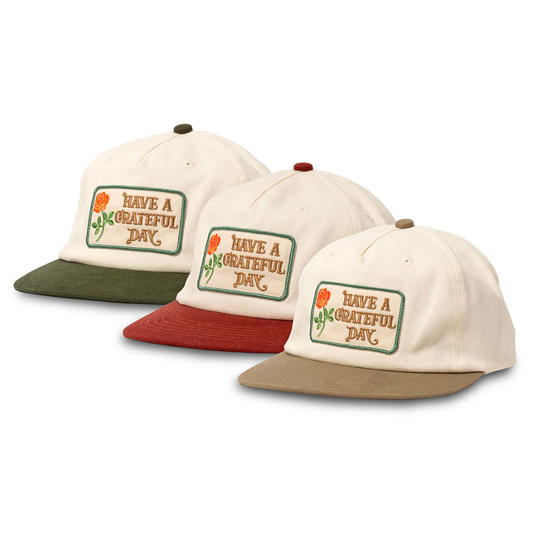 HAVE A GRATEFUL DAY 5 PANEL CAP 2025AW | Brownfloor clothing