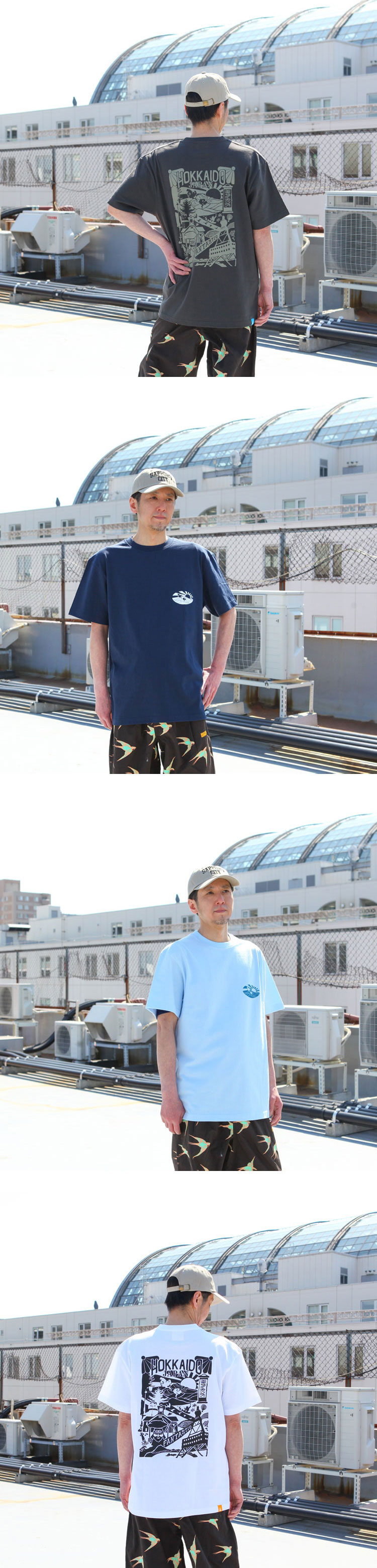 Naturalbicycle Hokkaido Collage T 2025SS | Brownfloor clothing