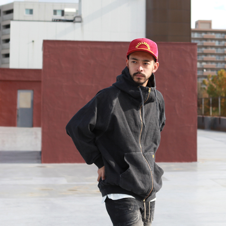NATAL DESIGN デニムスウェットパーカー 【size: L】 natal design パーカー 「ネイタルデザイン」デニムスウェット