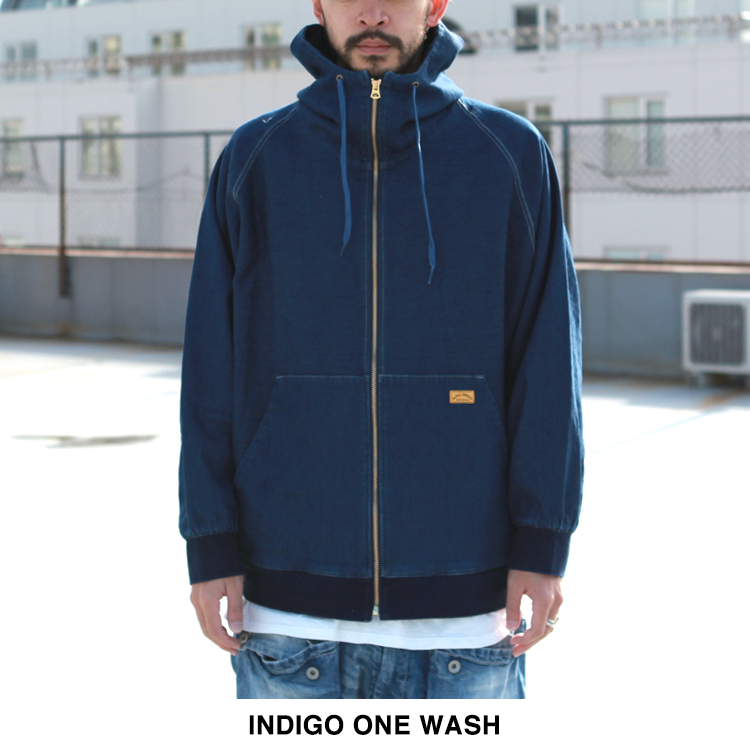 NATAL DESIGN デニムスウェットパーカー 【size: L】 natal design パーカー 「ネイタルデザイン」デニムスウェット