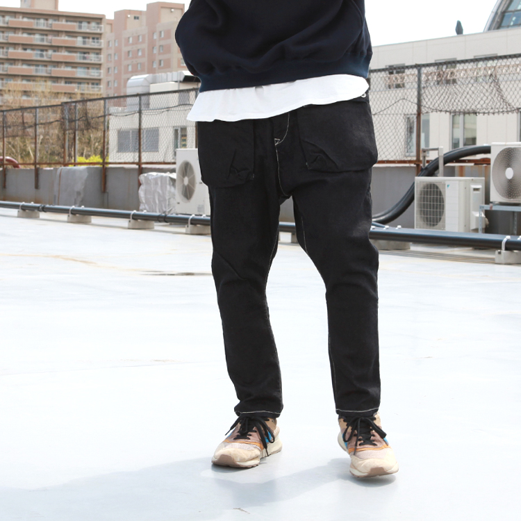 ポイント10倍】NATAL DESIGN G55 Sarouel Flap Denim Pants -ONE WASH ポイント10倍】NATAL DESIGN G55 Sarouel Flap Denim Pants -ONE WASH