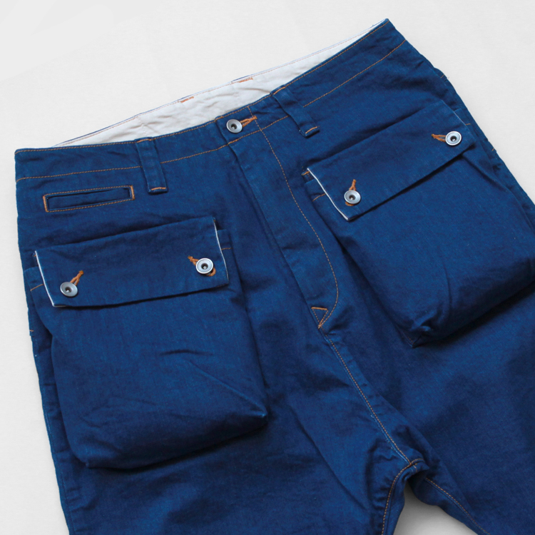 NATAL DESIGN G55 Sarouel Flap Denim Pants -AUTHENTIC