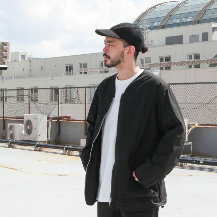 SAGE DE CRET コットンダンプ×フラノ リバーシブルノーカラー