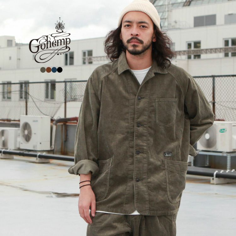 GOHEMP VENDOR FIELD JACKET / HEMPCOTTON CORDUROY | Brownfloor 