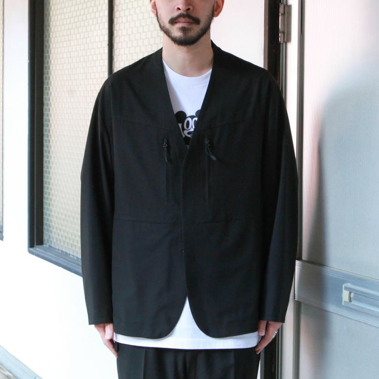 White Mountaineering GORE-TEX INFINIUM NO COLLAR JACKET