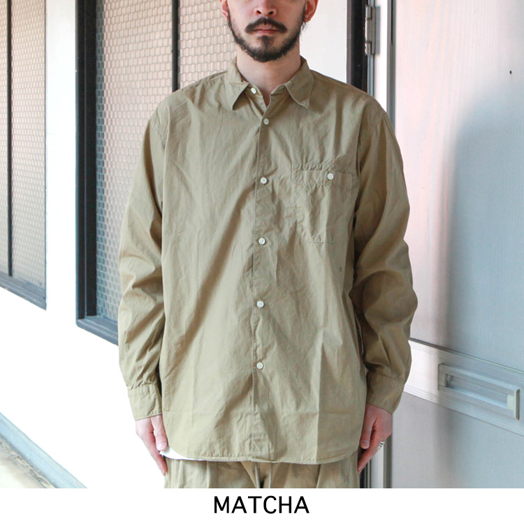 hobo ARTISAN L/S SHIRT COTTON BROAD | Brownfloor clothing Official 
