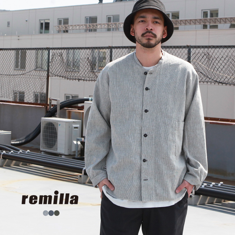 REMMILA レミーラ　ヒッコリーシャツ remilla ヒッコリーシャツ | Brownfloor clothing