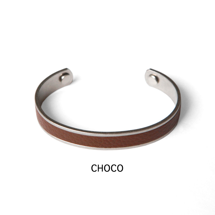 hobo BRASS BRACELET SHRINK LEATHER S | Brownfloor clothing