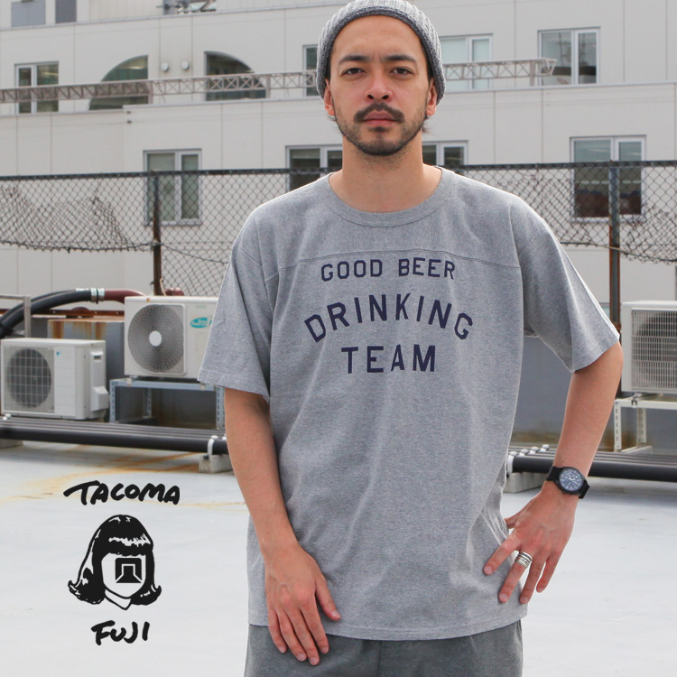 TACOMA FUJI RECORDS GOOD BEER DRINKING TEAM FB Tee designed by Shuntaro  Watanabe