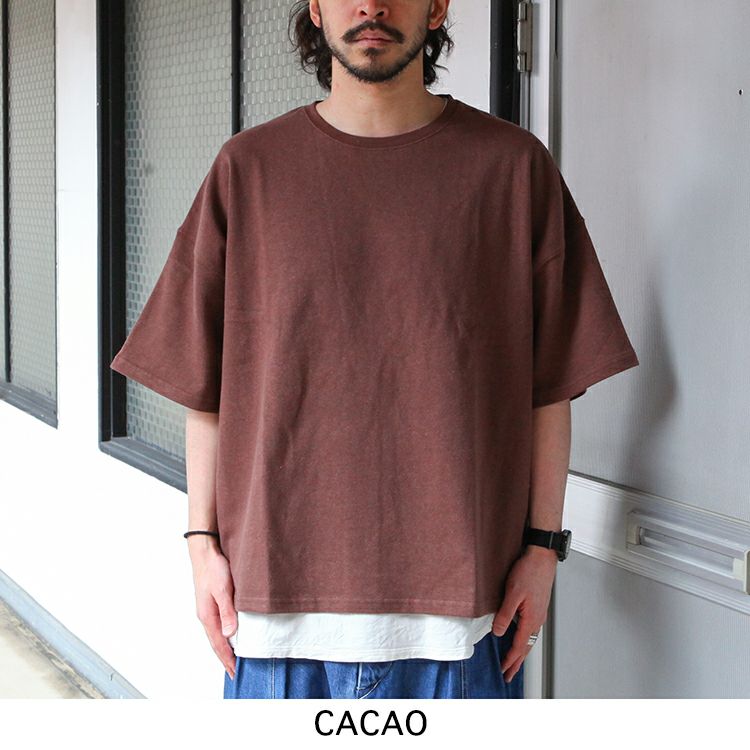 NATAL DESIGN HEMP WIDE TEE 3 2023SS | Brownfloor clothing Official