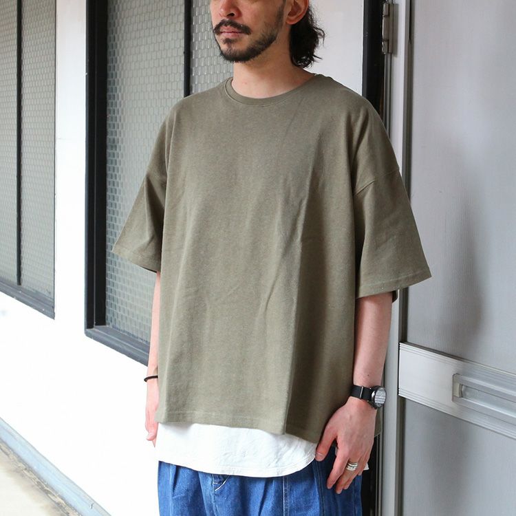 NATAL DESIGN HEMP WIDE TEE 3 2023SS | Brownfloor clothing Official