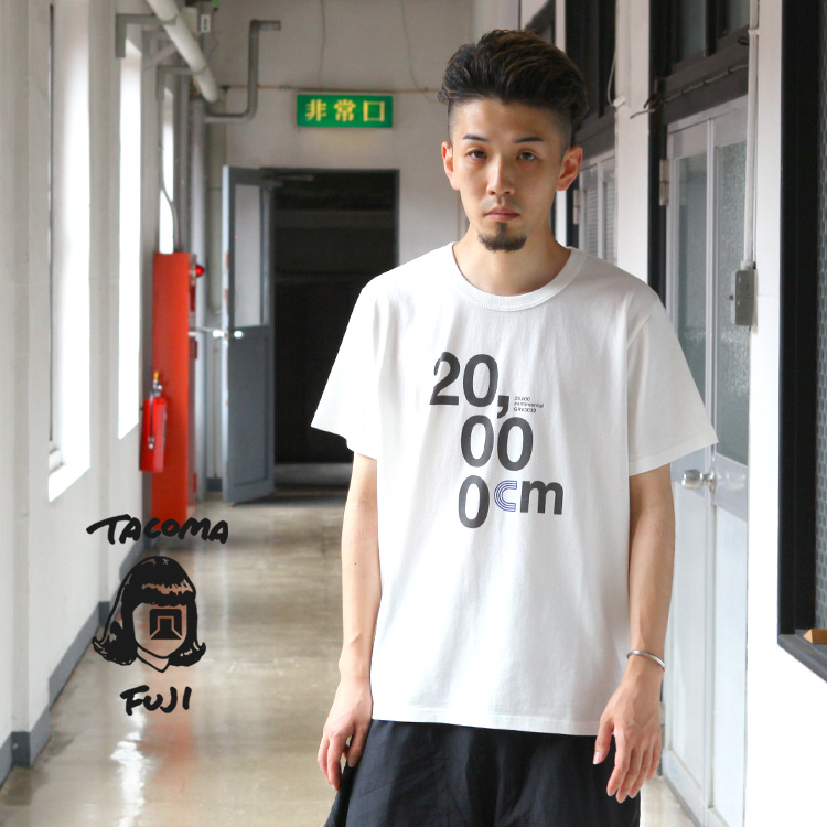 TACOMA FUJI RECORDS Halftrack Products 20,000cm Tee designed by Hiroshi Ito  （groovisions） 2023SS