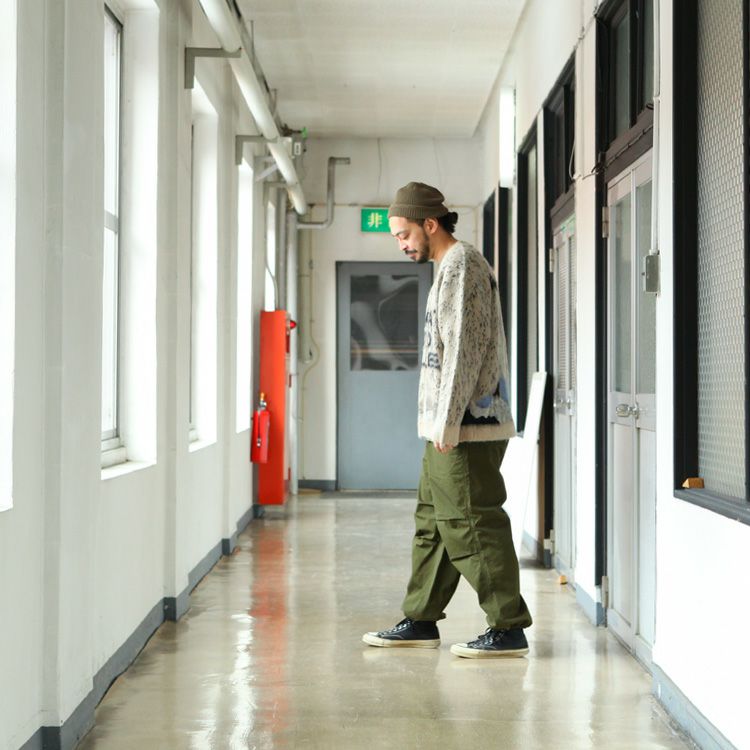 hobo EASY PANTS COTTON WEATHER CLOTH VINTAGE WASH 2024SS