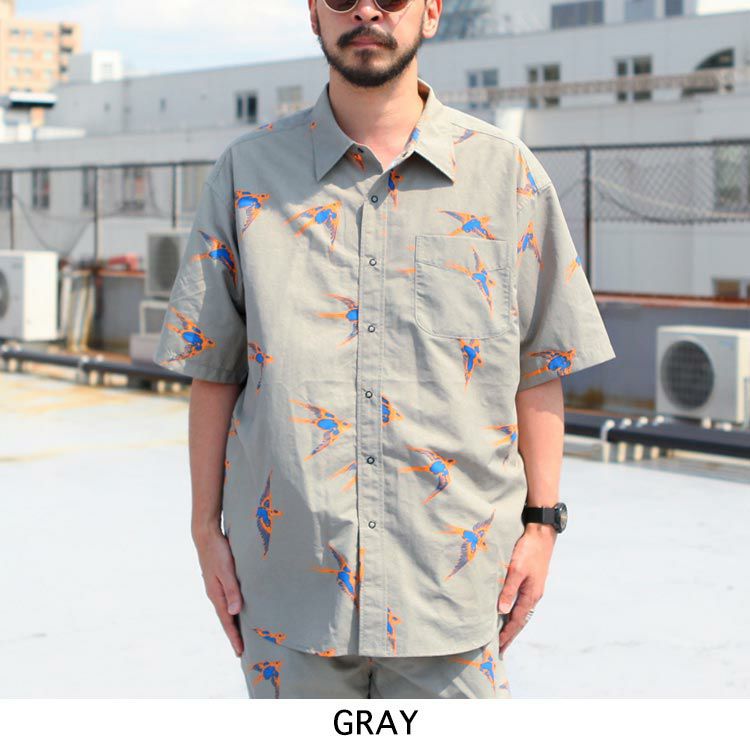 NATAL DESIGN 半袖シャツ M グレー NATAL DESIGN 半袖シャツ M グレー NATAL DESIGN 半袖シャツ M グレー