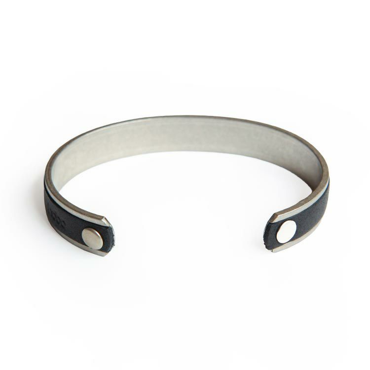 hobo BRASS BRACELET NARROW with COW LEATHER 2024SS